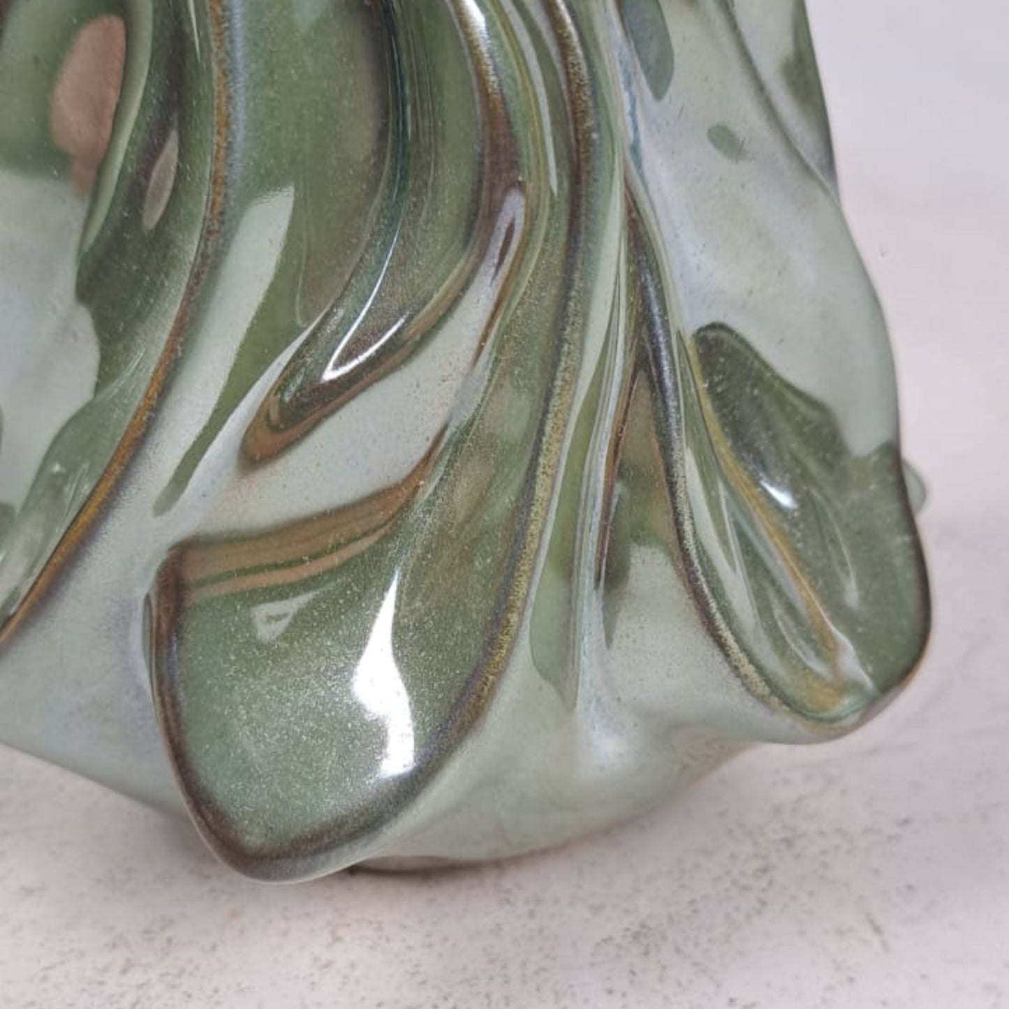 Set of 2 Handmade Glazed Vases