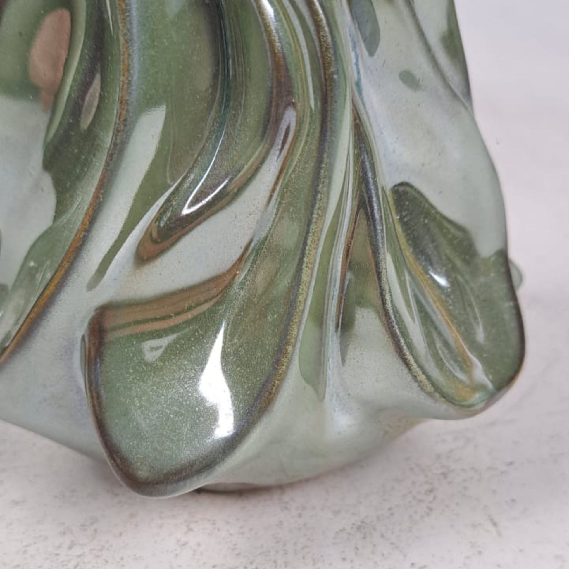 Set of 2 Handmade Glazed Vases