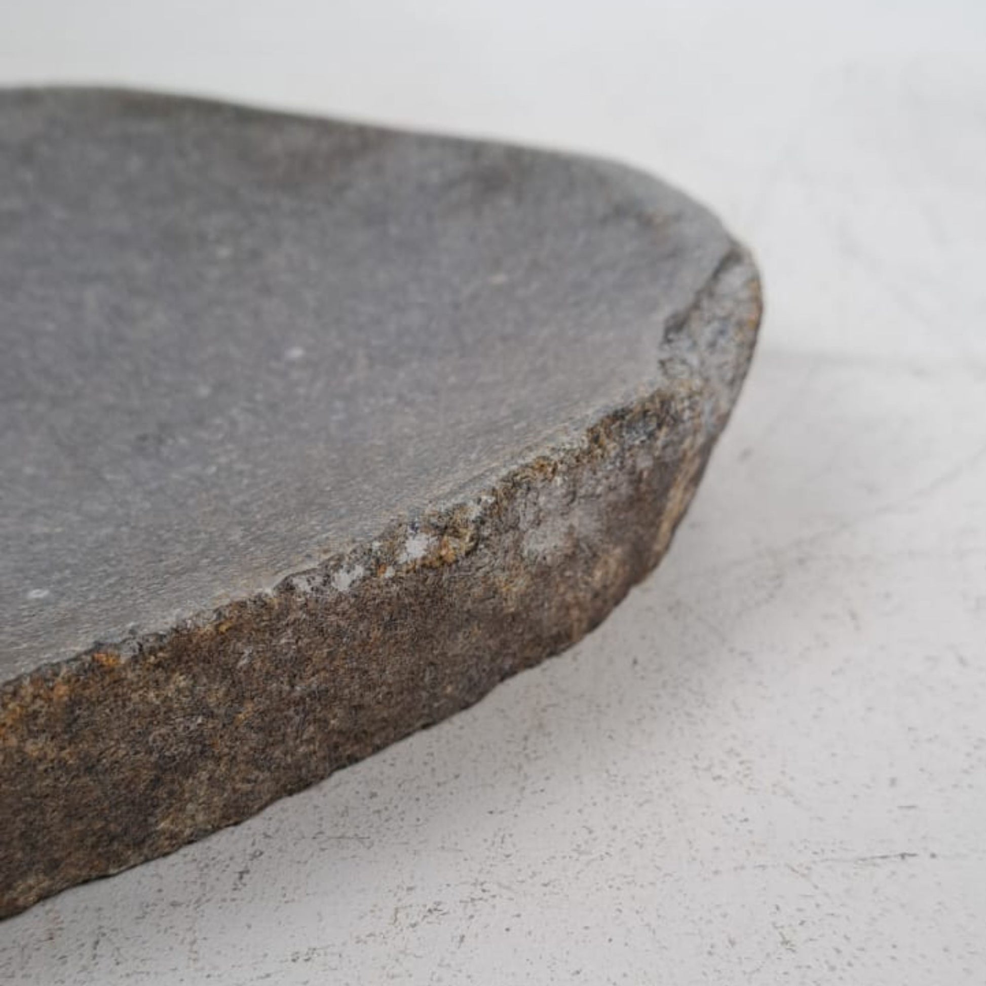 Hand-Carved Natural River Stone Bowl