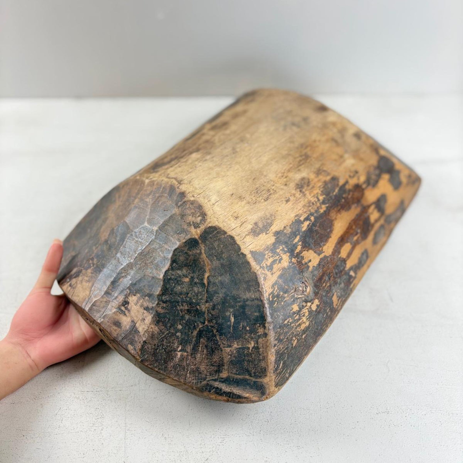 Antique Wooden Dough Bowl - Gamai, Qinghai Province, Tibet
