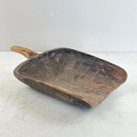 Antique French Grain Scoop - La Chambon, France