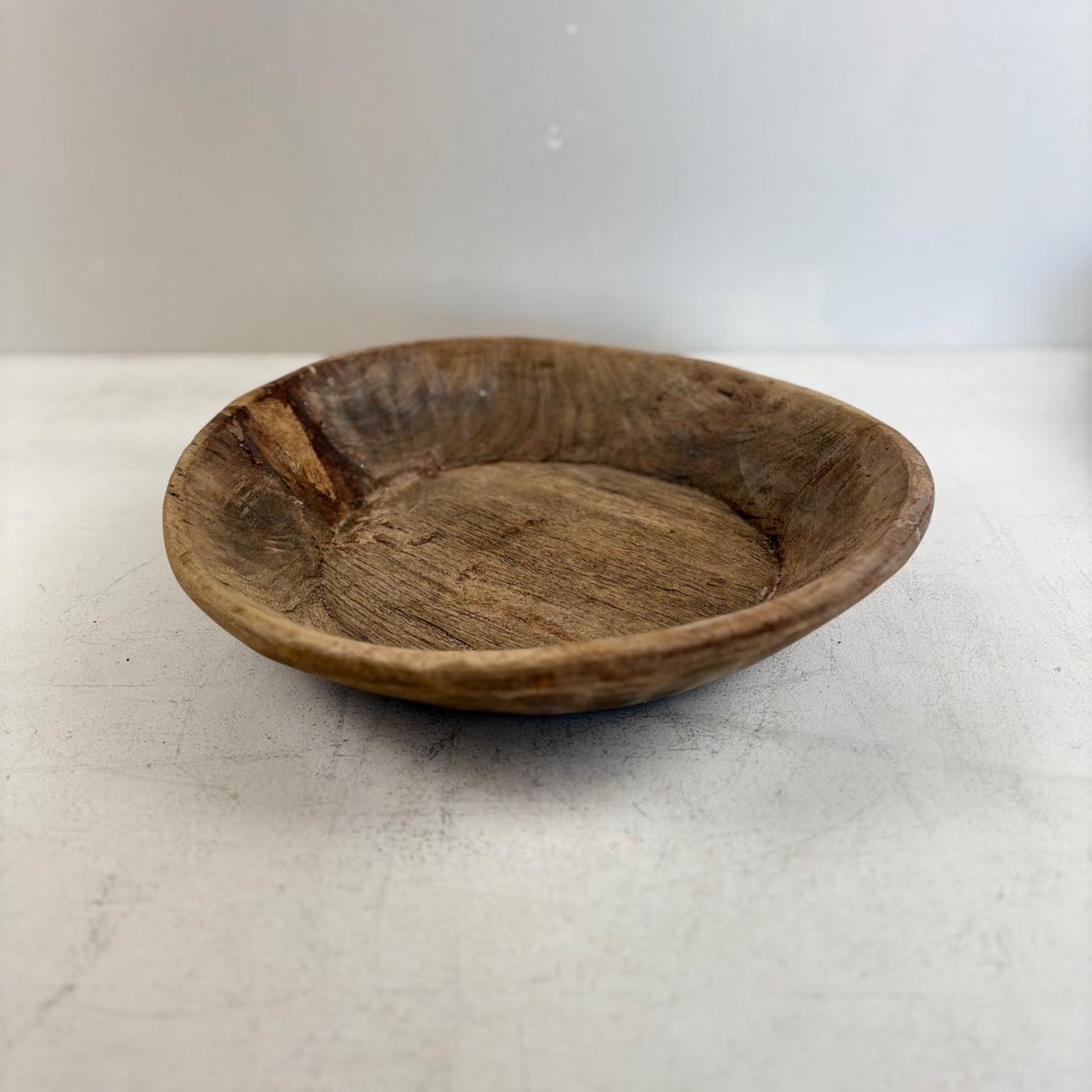 Vintage Artisan Wooden handcarved Bowl