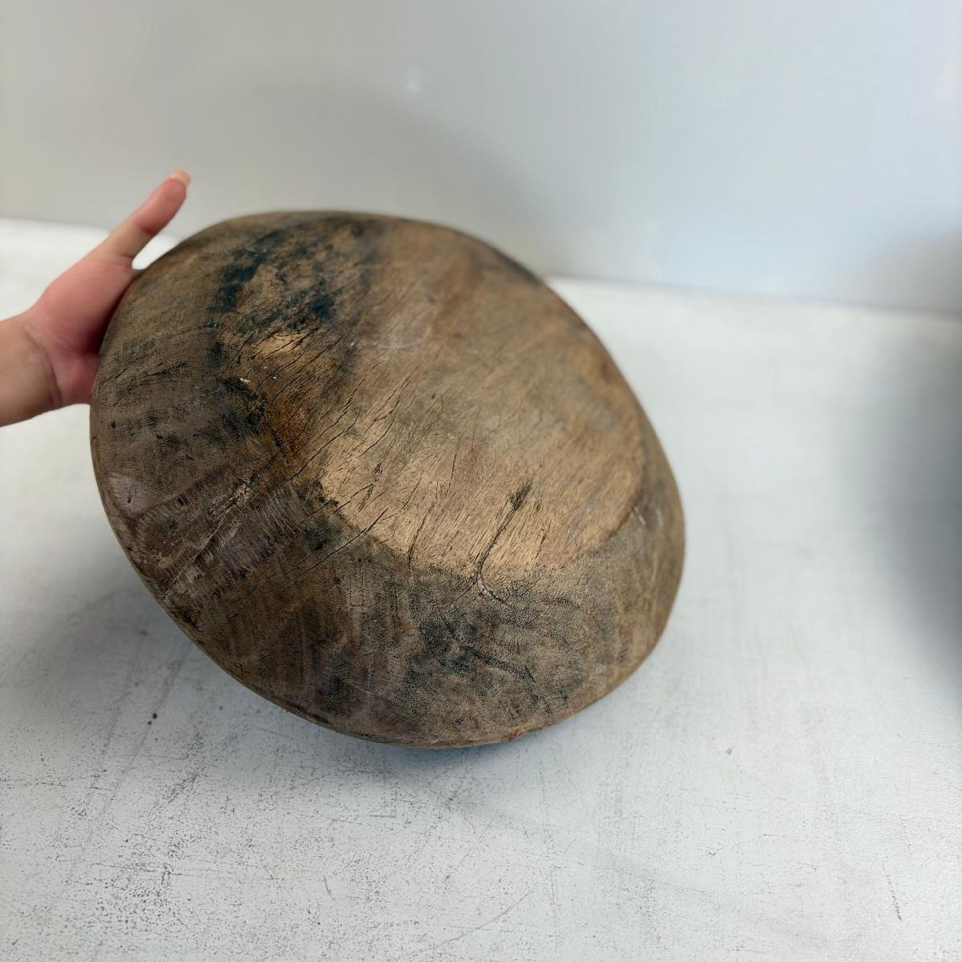 Vintage Artisan Wooden handcarved Bowl