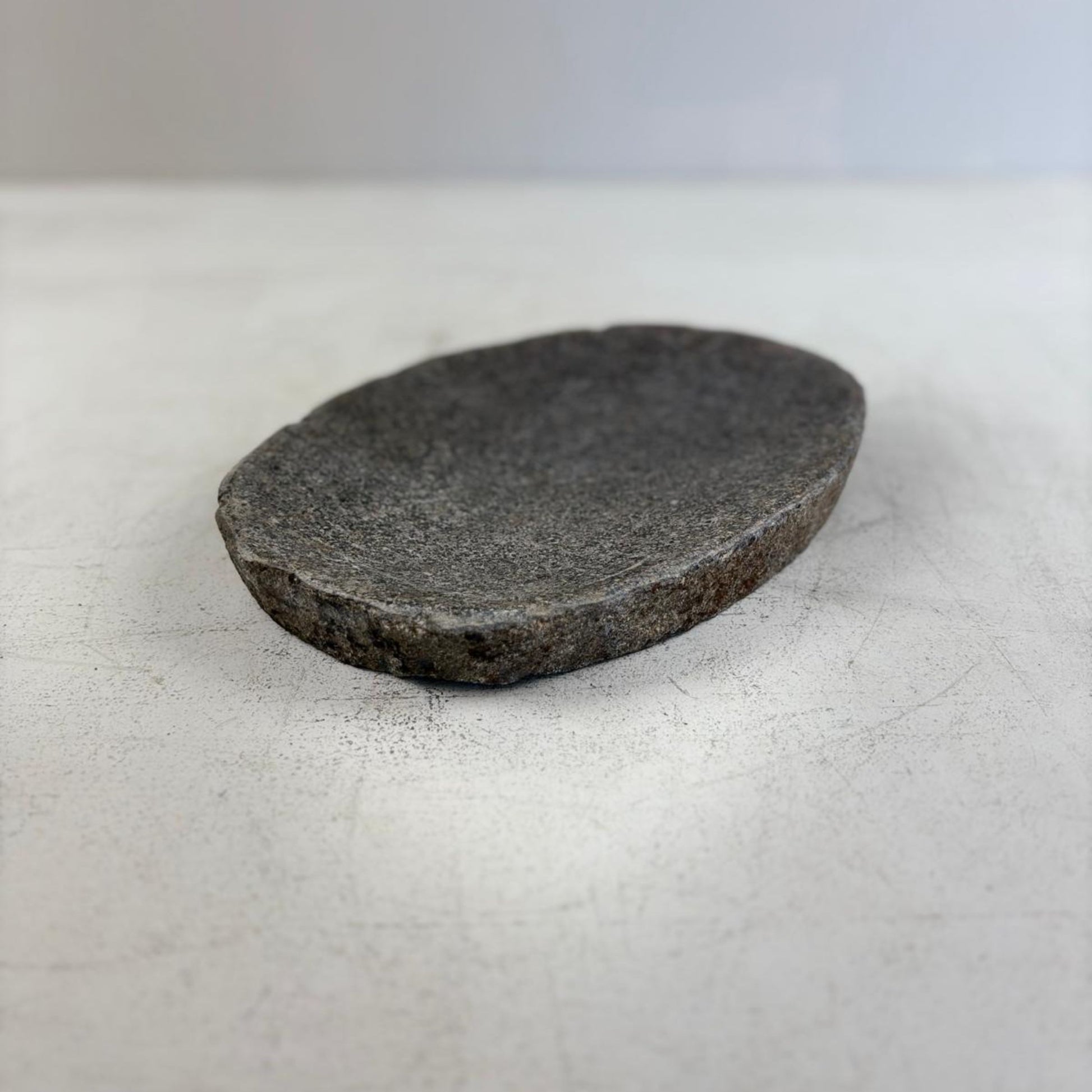 Hand-Carved Natural River Stone Bowl
