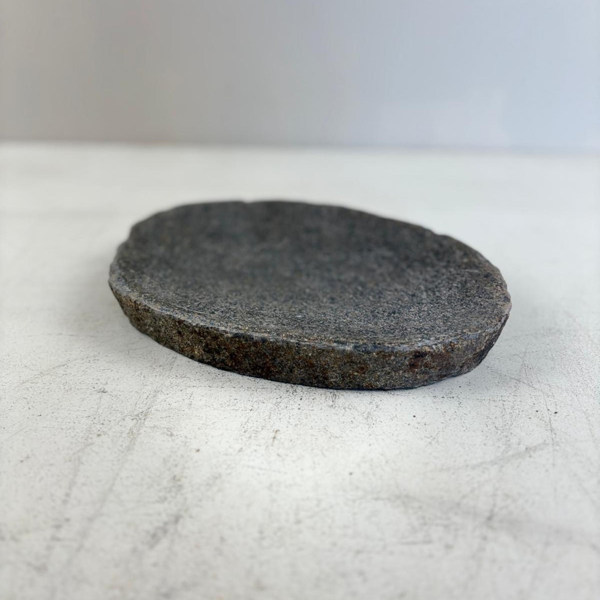 Hand-Carved Natural River Stone Bowl