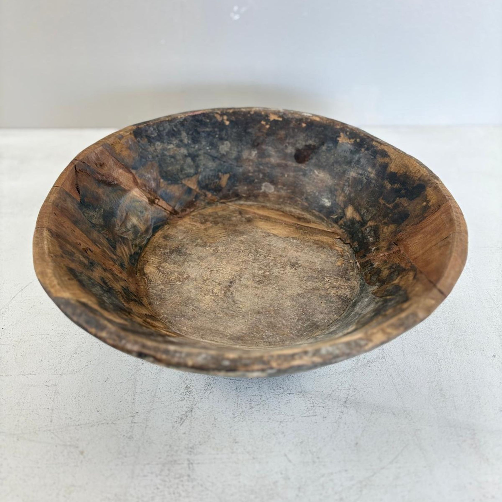 Vintage Artisan Wooden handcarved Bowl