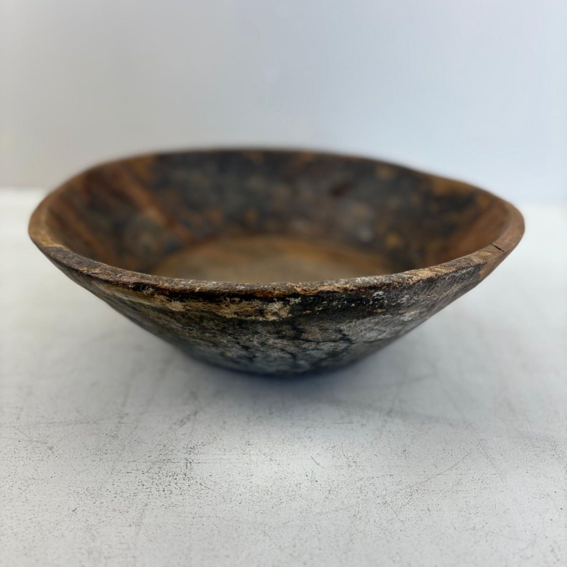 Vintage Artisan Wooden handcarved Bowl