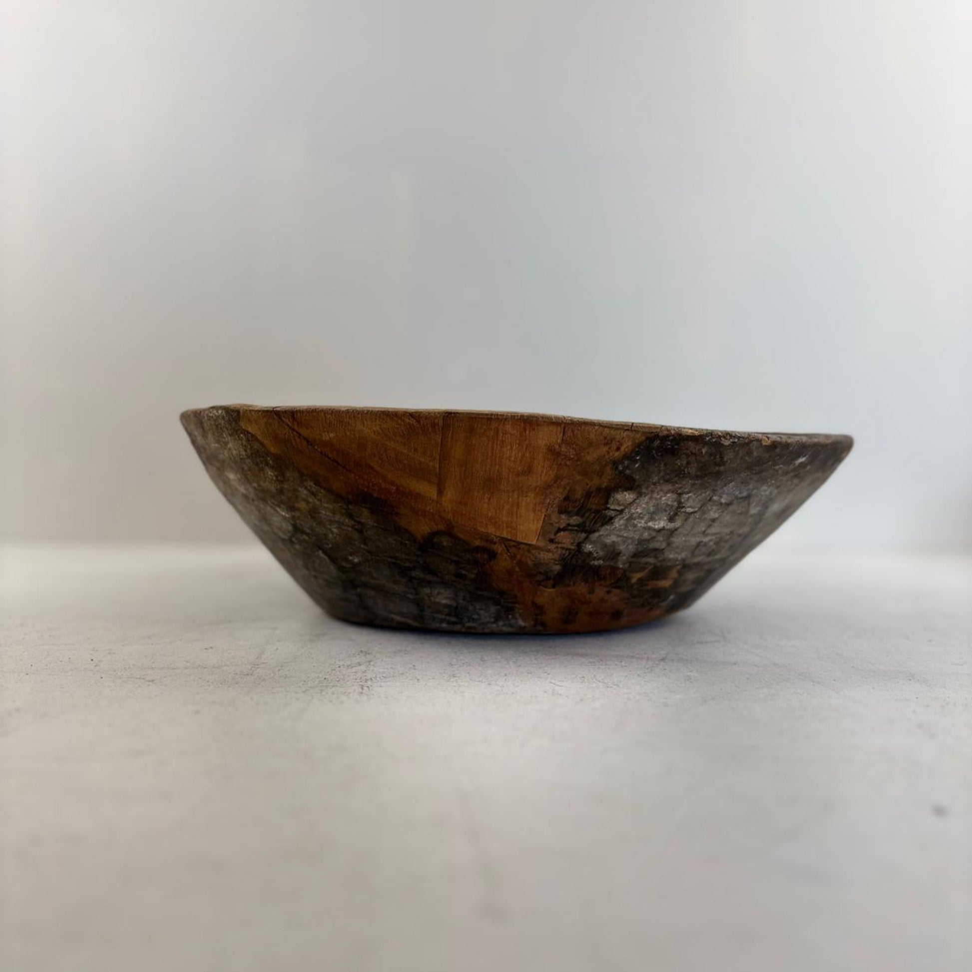 Vintage Artisan Wooden handcarved Bowl