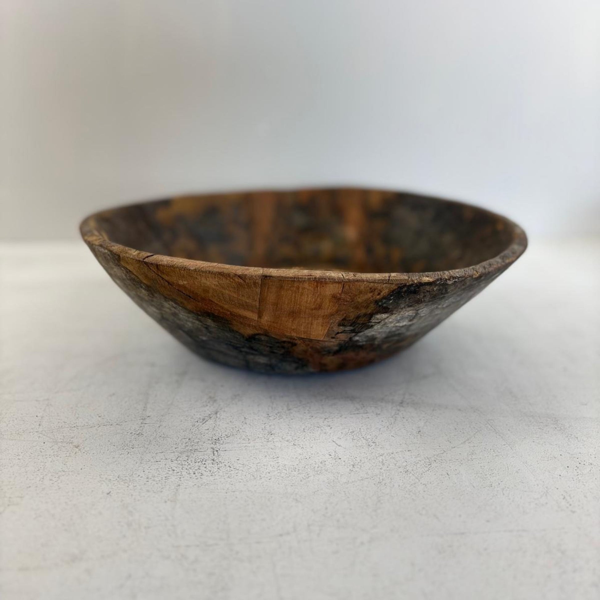Vintage Artisan Wooden handcarved Bowl