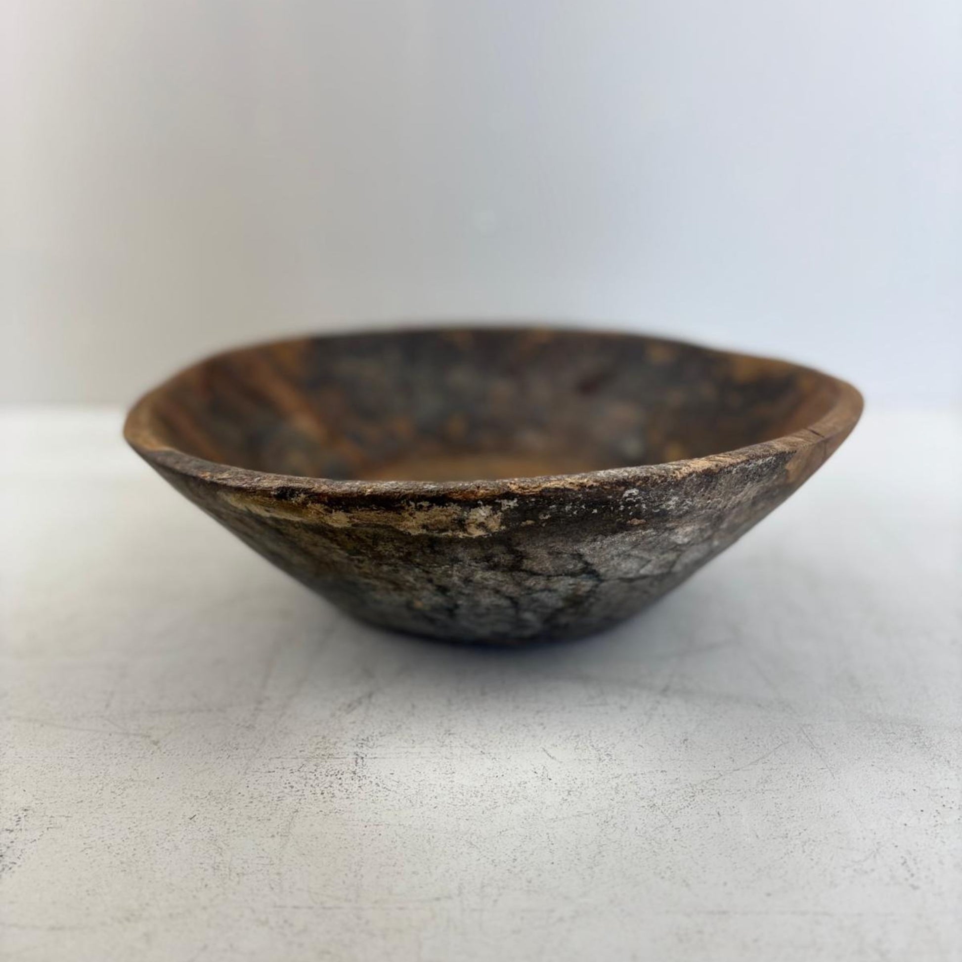 Vintage Artisan Wooden handcarved Bowl