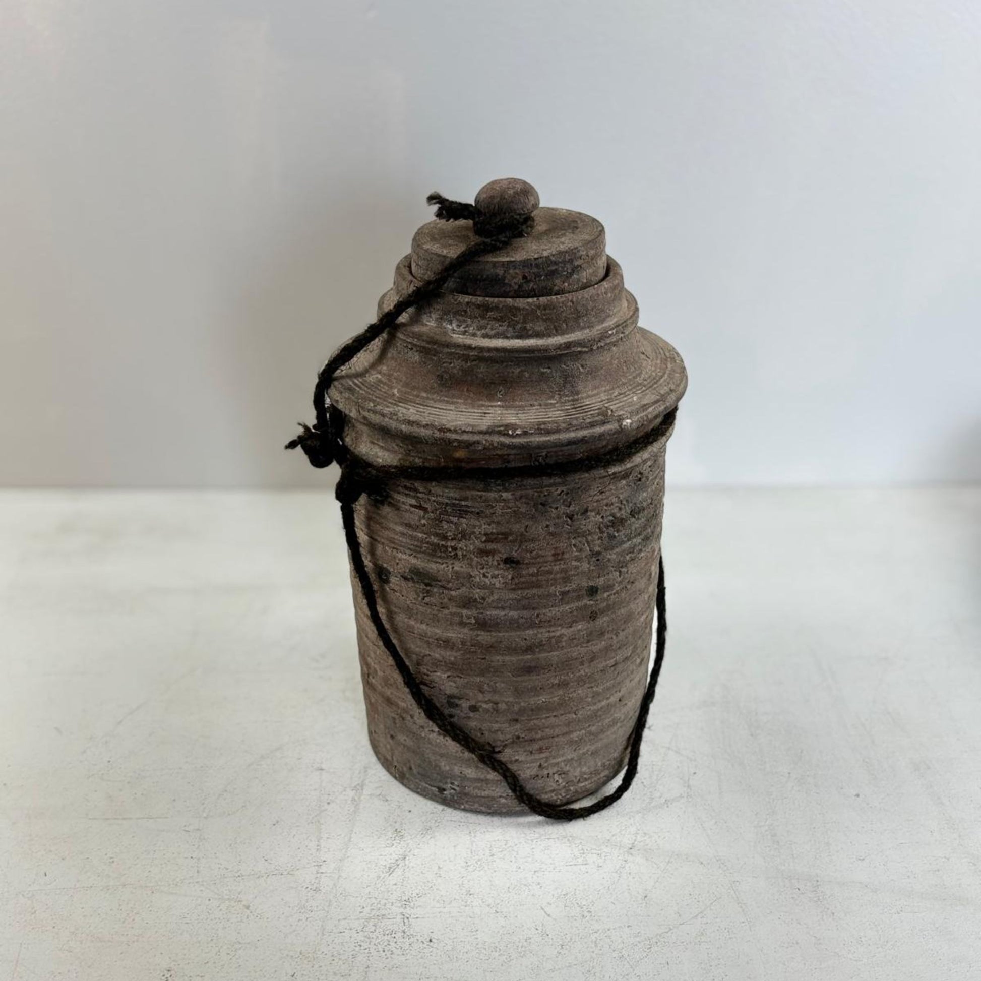 Antique Wooden Himachal Pot - Chhusang, Nepal