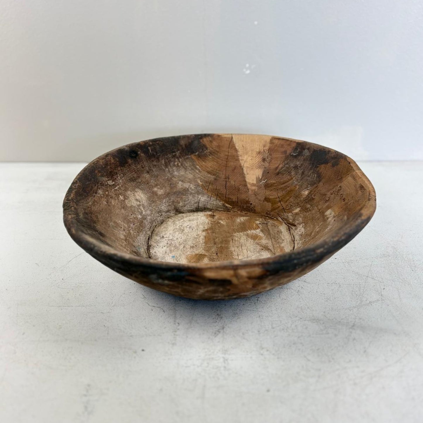 Vintage Artisan Wooden handcarved Bowl