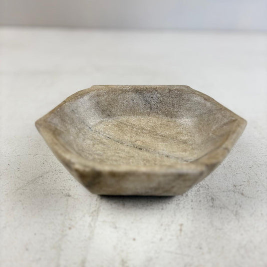 Vintage Marble Dish from India - Heavy