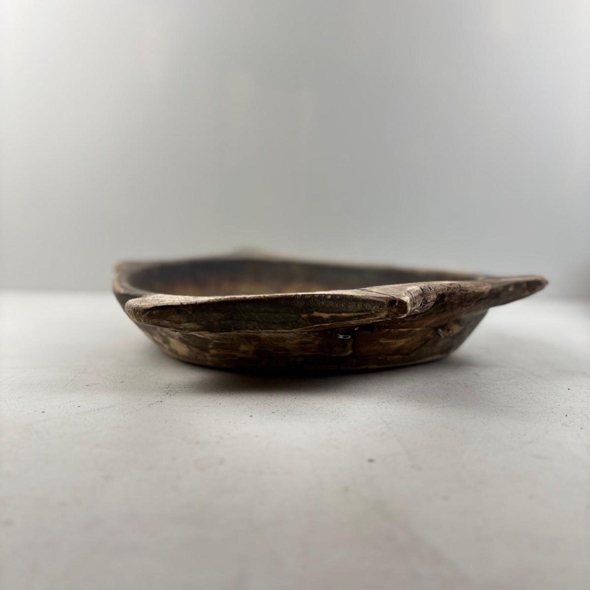 Vintage Indian Wooden Parat Tray- Ladakh, India