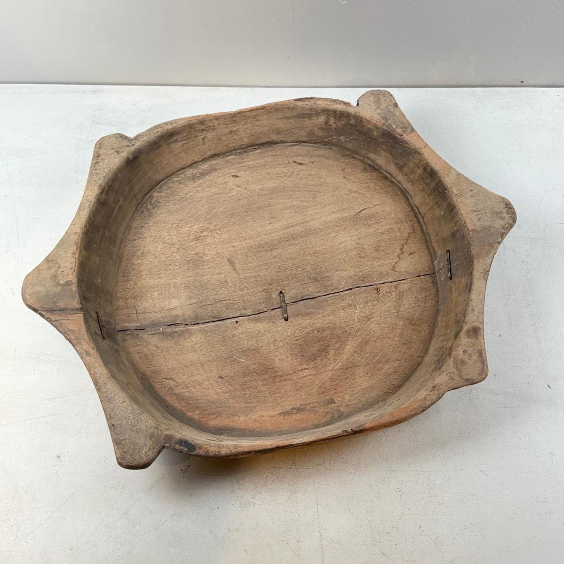 Vintage Indian Wooden Parat Tray