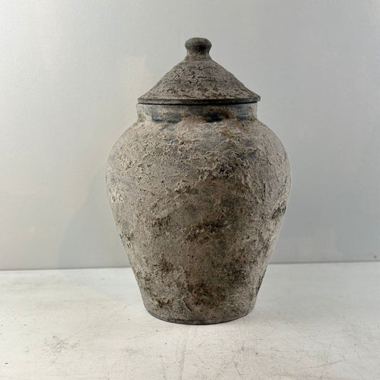 Lidded Pot from Nepal - Large