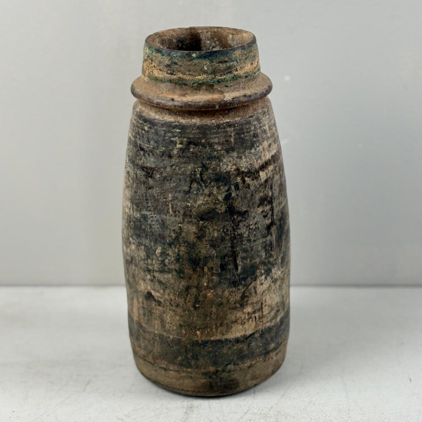 Antique Wooden Himachal Pot - Chhusang, Nepal