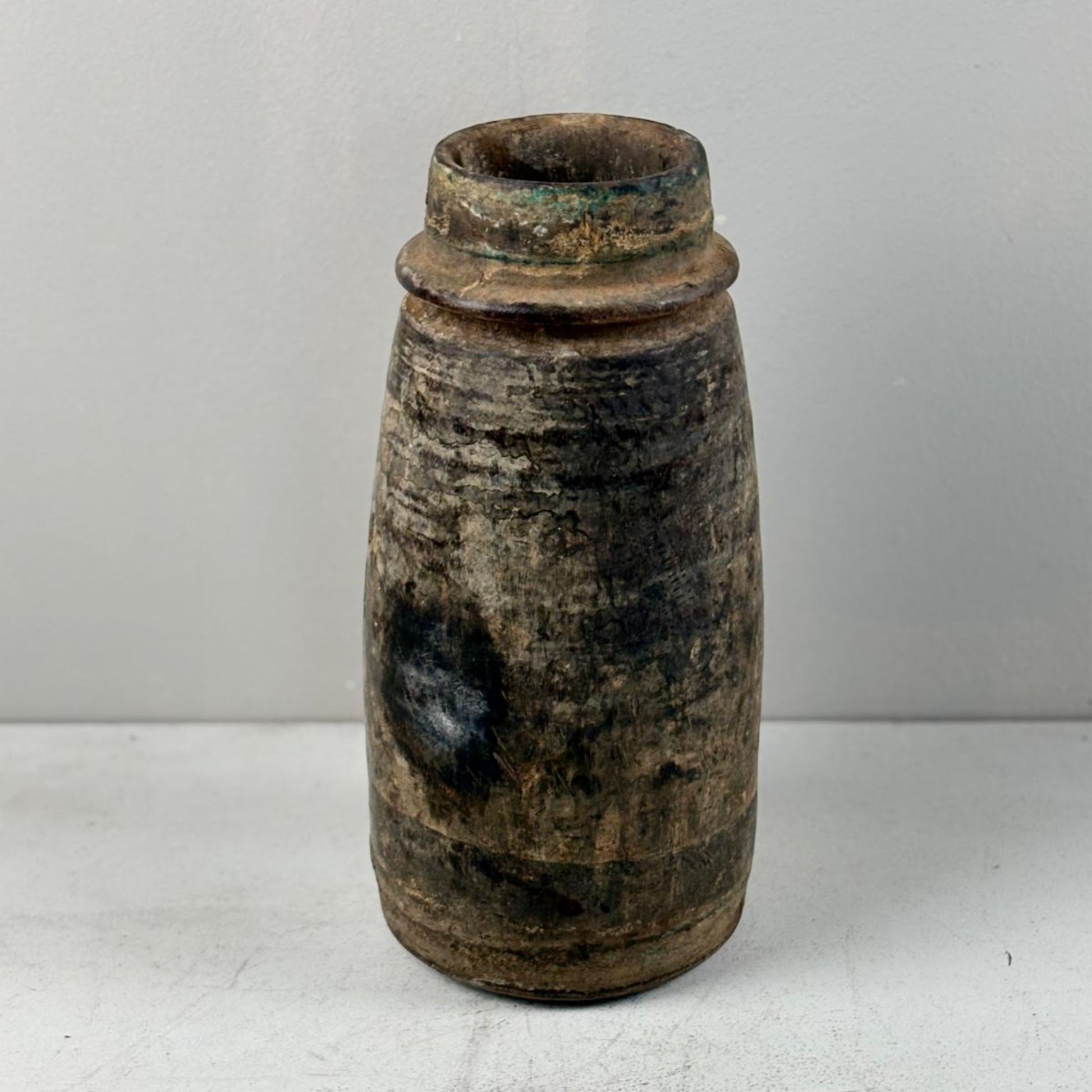 Antique Wooden Himachal Pot - Chhusang, Nepal