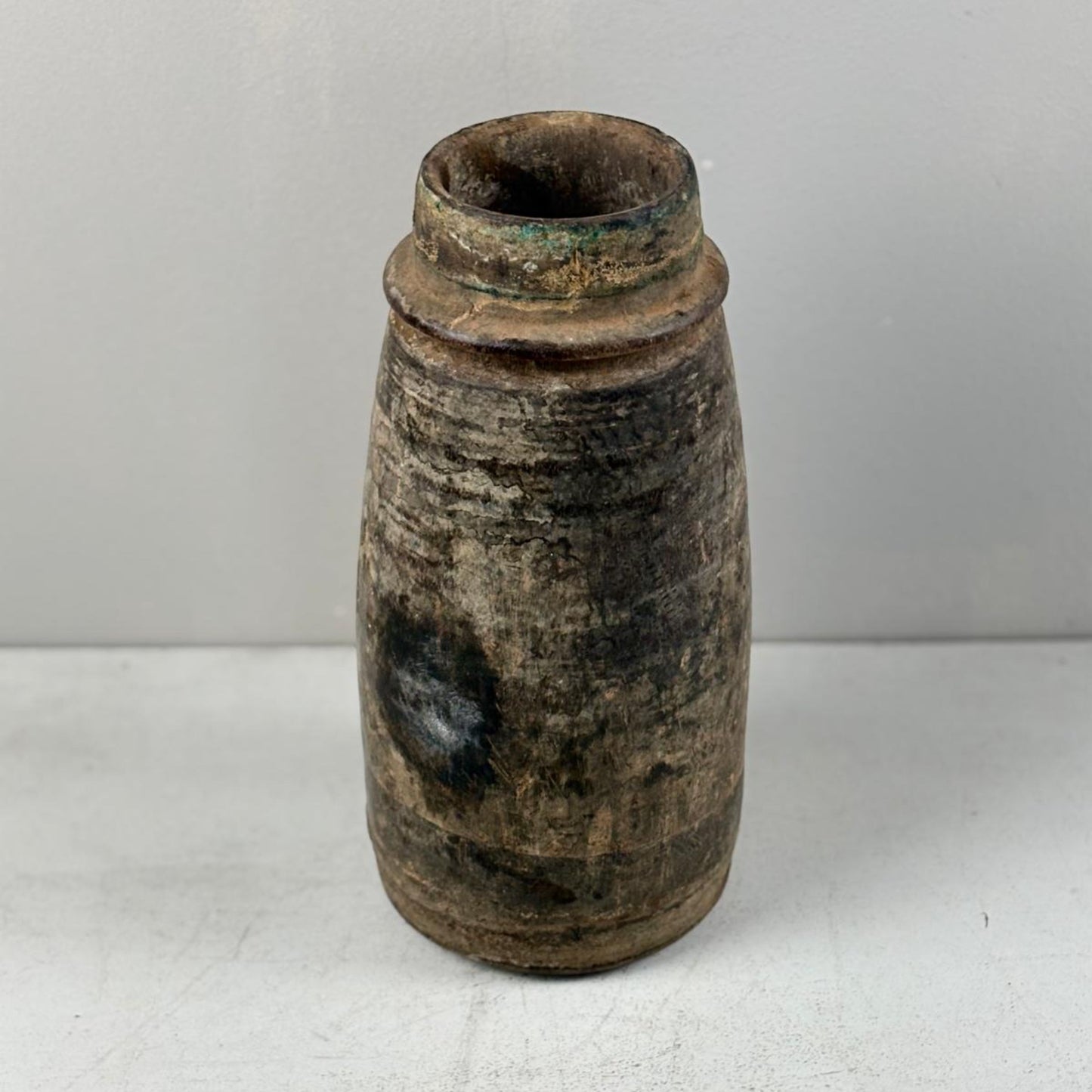 Antique Wooden Himachal Pot - Chhusang, Nepal