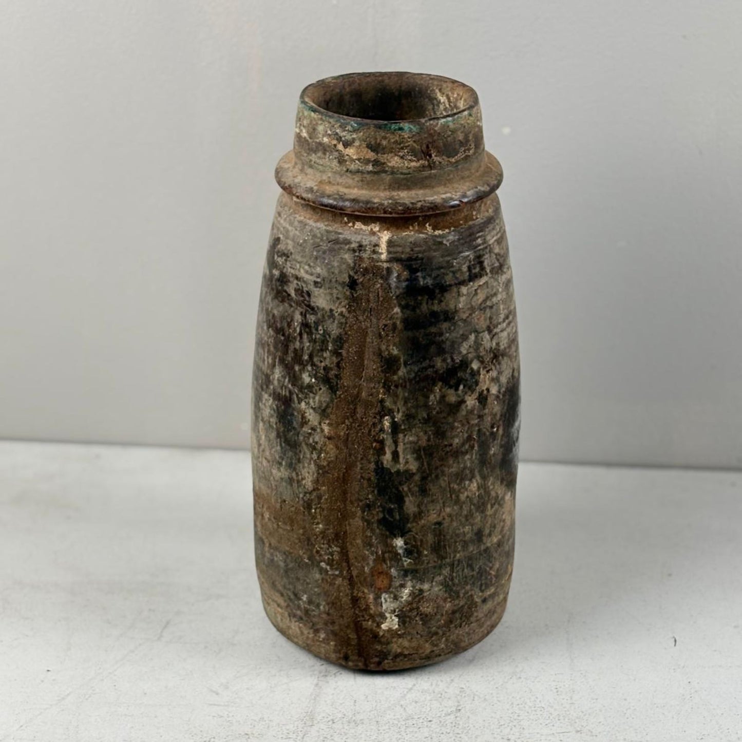 Antique Wooden Himachal Pot - Chhusang, Nepal