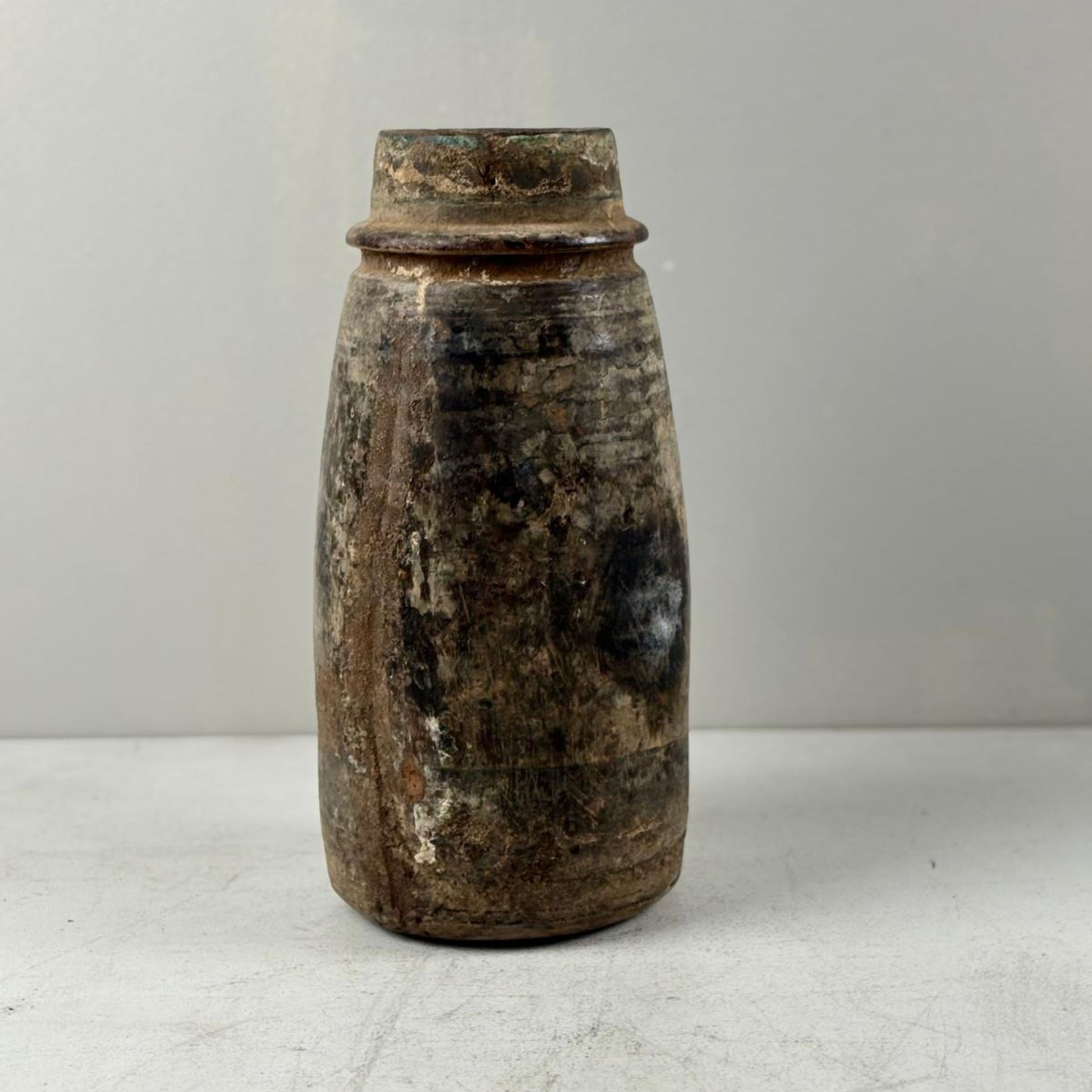 Antique Wooden Himachal Pot - Chhusang, Nepal