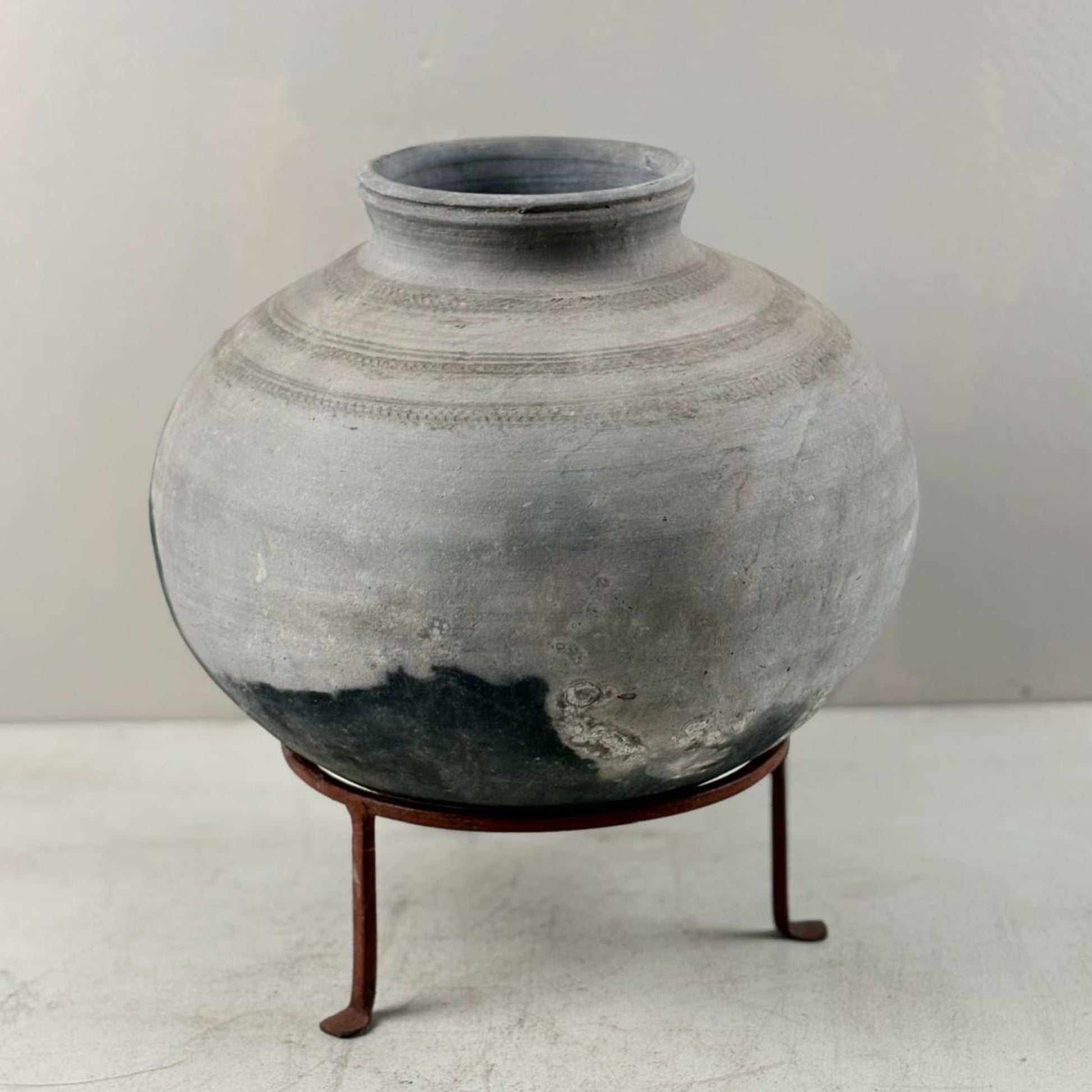 Antique South African Clay Water Vessel