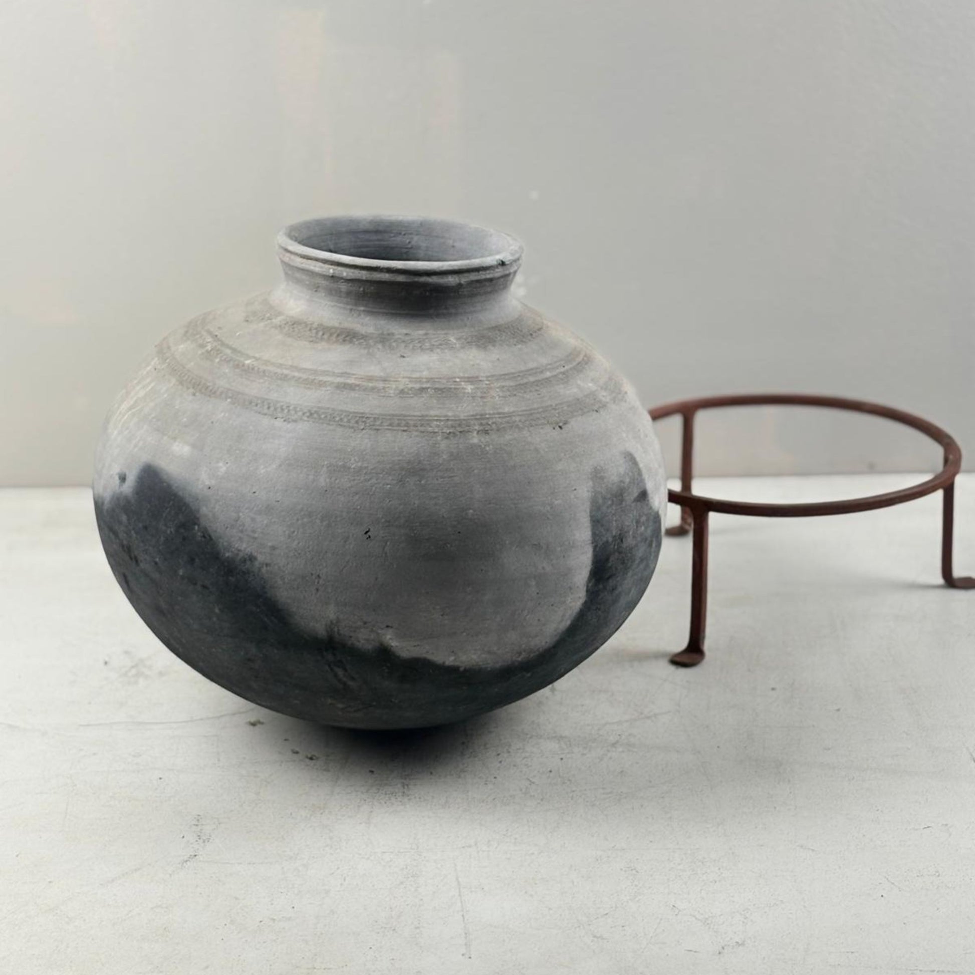 Antique South African Clay Water Vessel