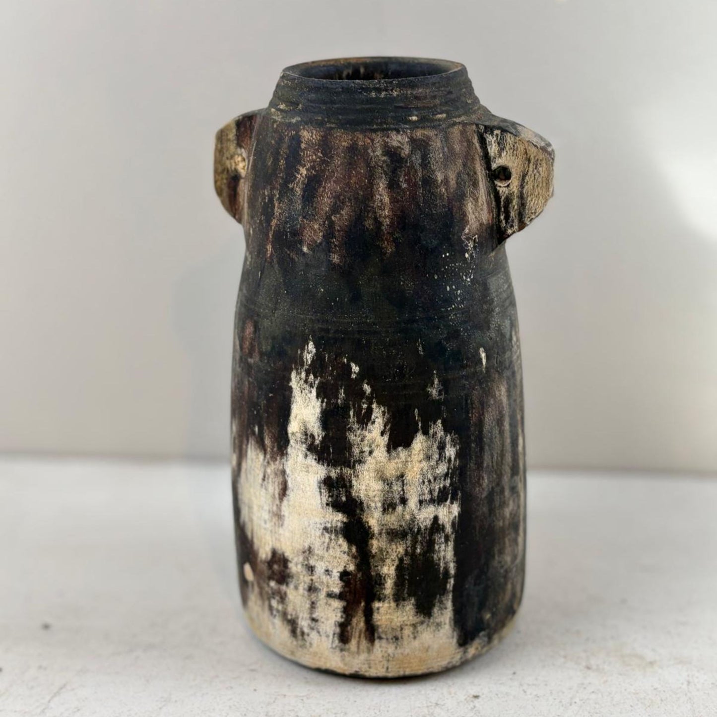 Antique Wooden Himachal Pot - Chhusang, Nepal