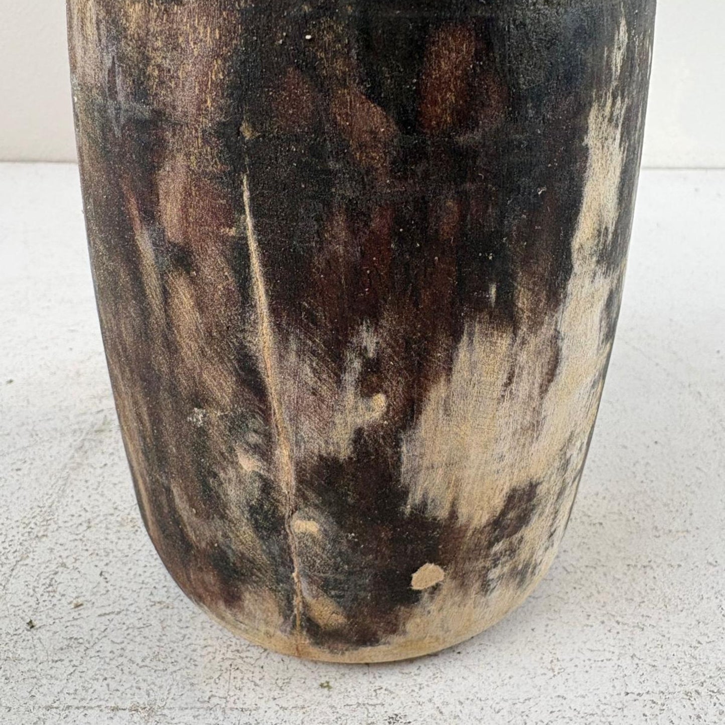 Antique Wooden Himachal Pot - Chhusang, Nepal