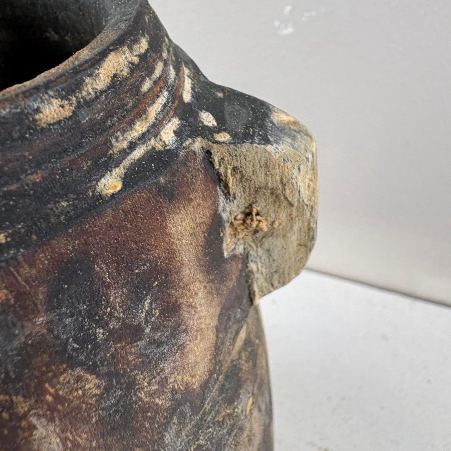 Antique Wooden Himachal Pot - Chhusang, Nepal