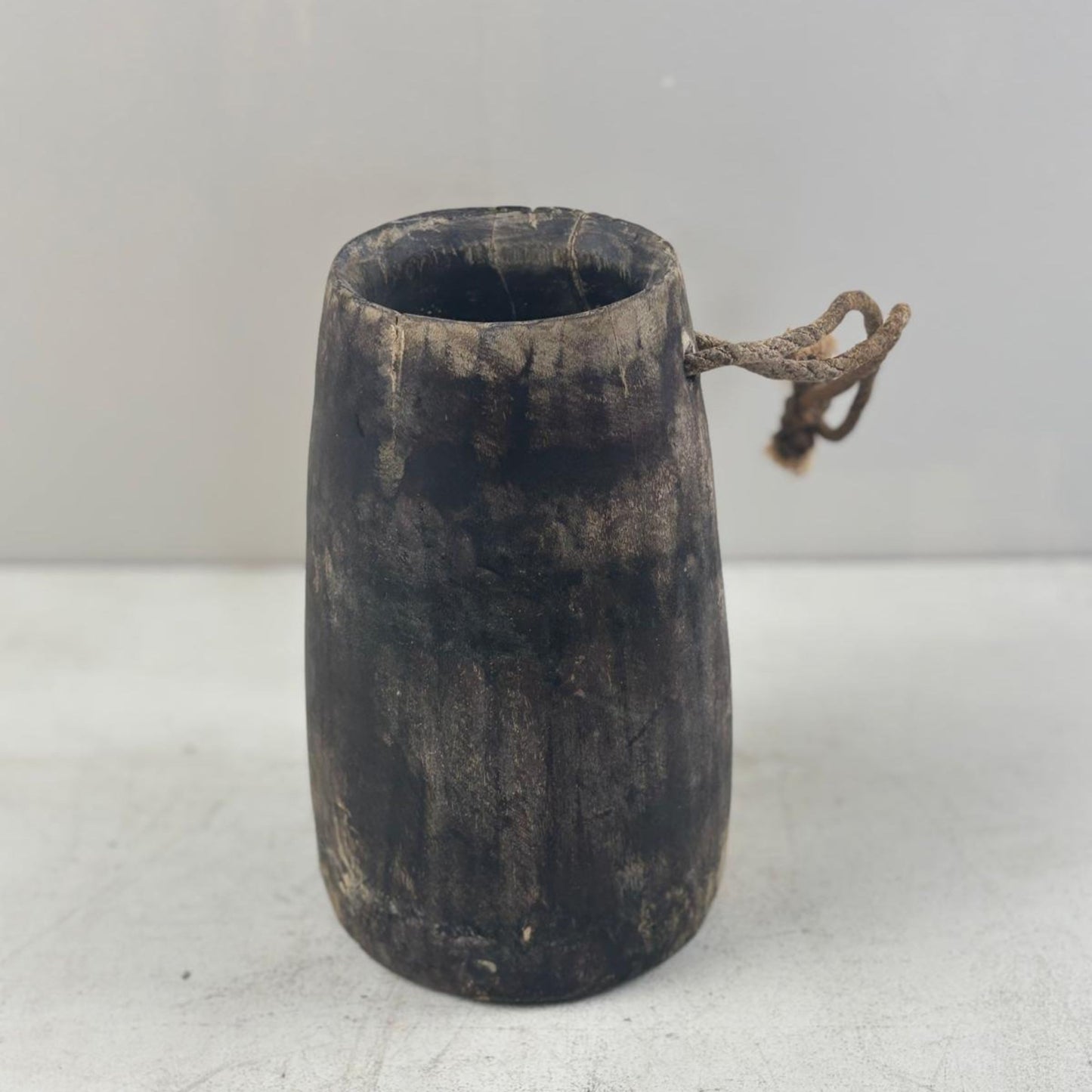 Antique Wooden Himachal Pot - Chhusang, Nepal