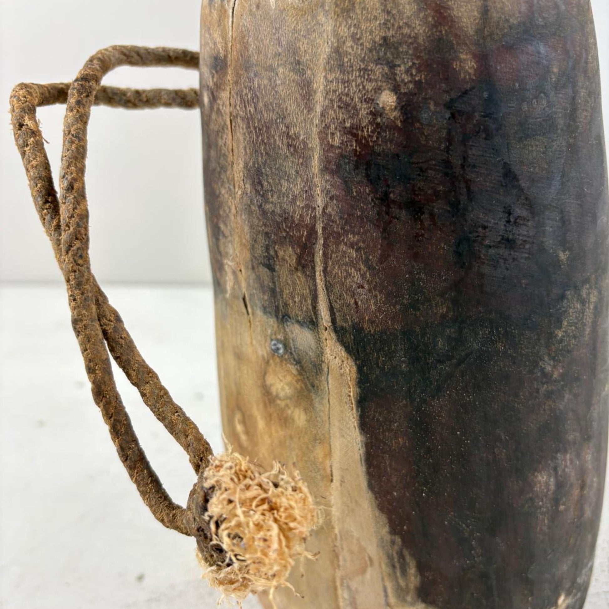 Antique Wooden Himachal Pot - Chhusang, Nepal