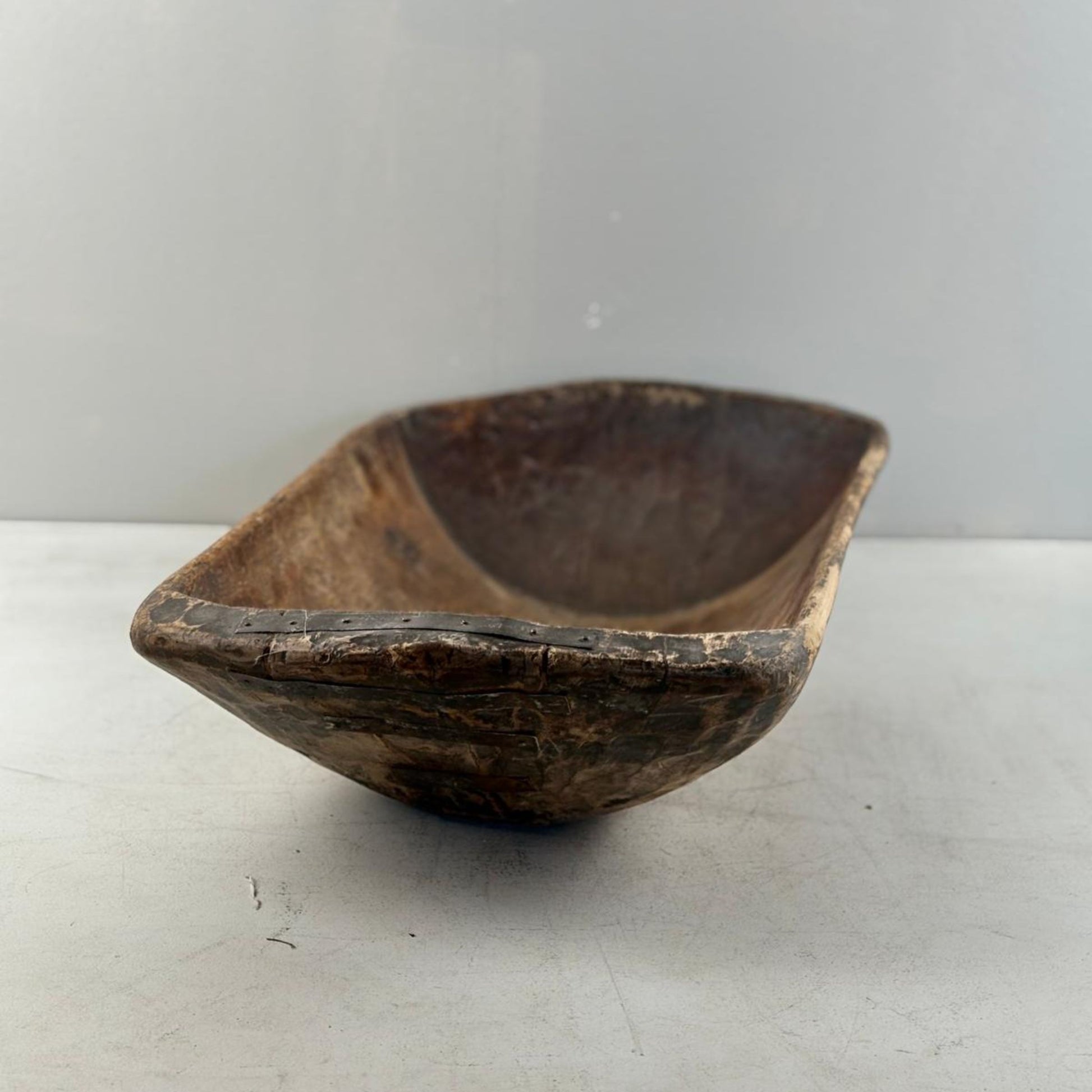 Antique Wooden Dough Bowl - Gamai, Qinghai Province, Tibet