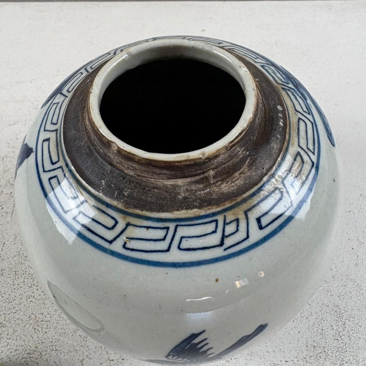 Blue and White Chinese Ginger Jar - 15cm