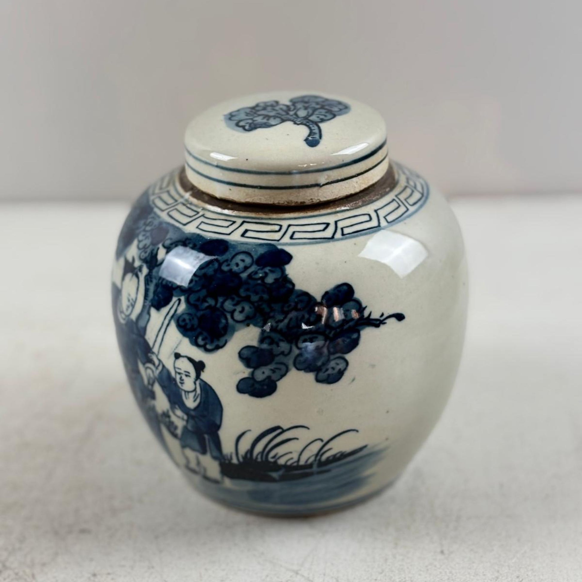 Blue and White Chinese Ginger Jar - 15cm