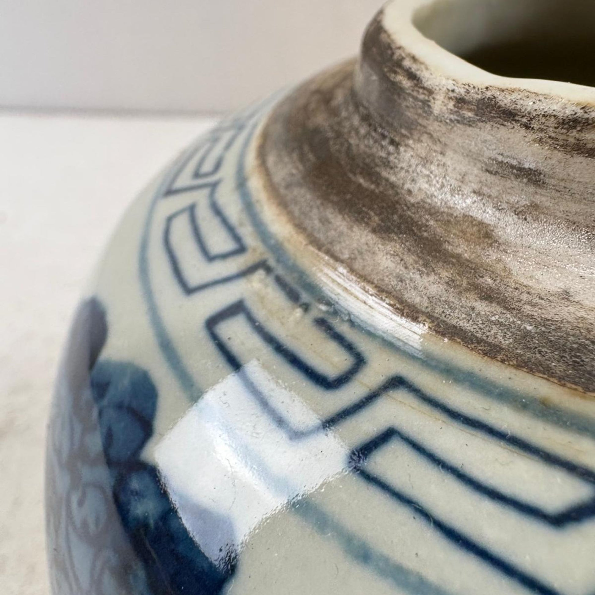 Blue and White Chinese Ginger Jar - 15cm