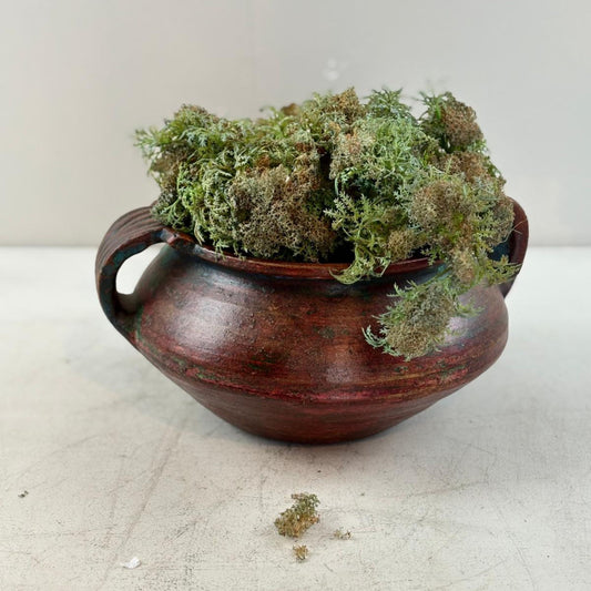 Vintage Clay Vessel Vase Pot with Handles