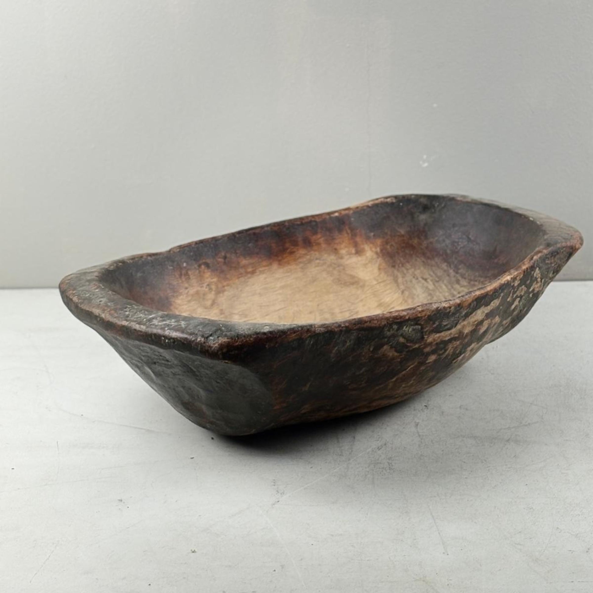 Antique Wooden Dough Bowl - Gamai, Qinghai Province, Tibet