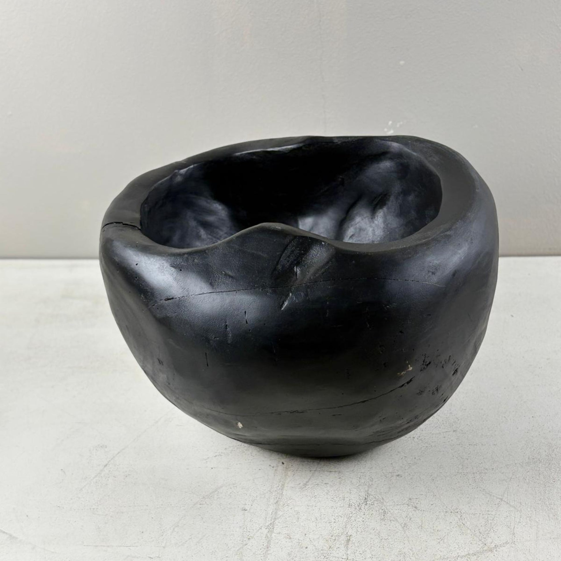 Artisan Handcarved Wooden Teak Bowl - Bali