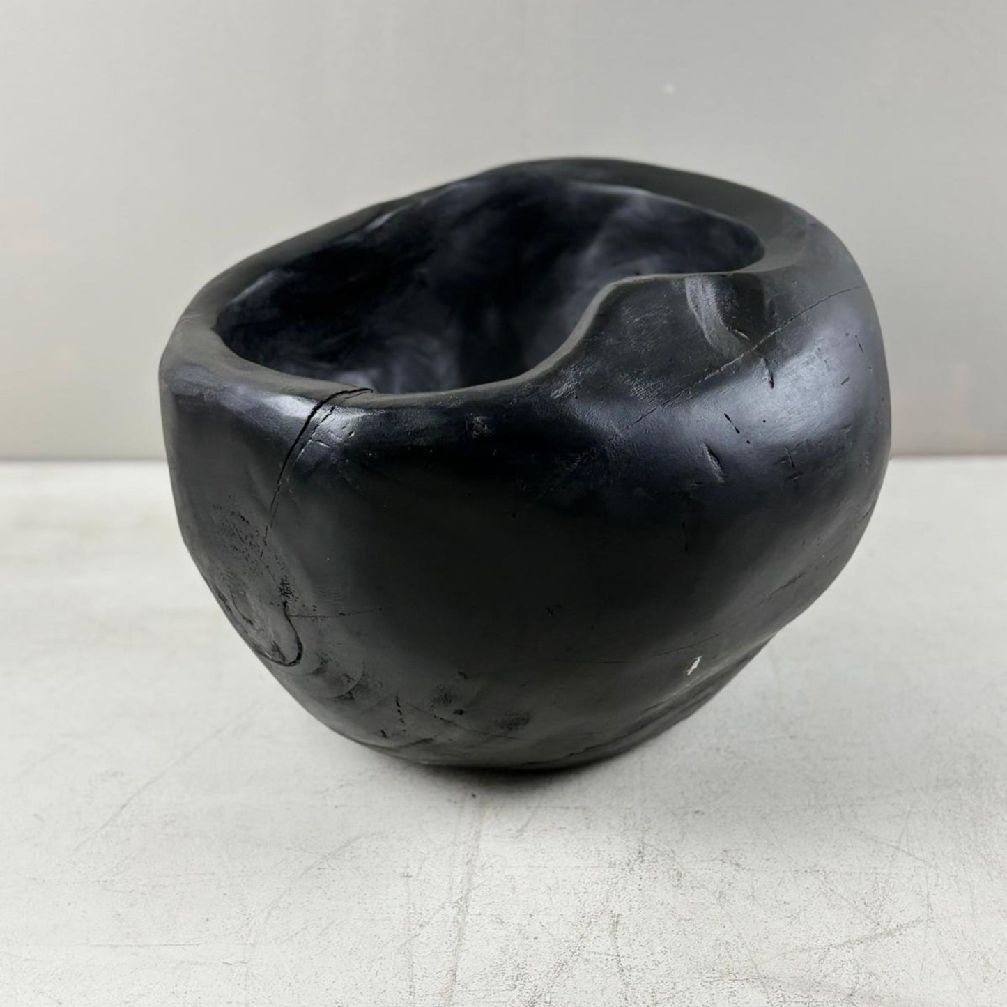 Artisan Handcarved Wooden Teak Bowl - Bali