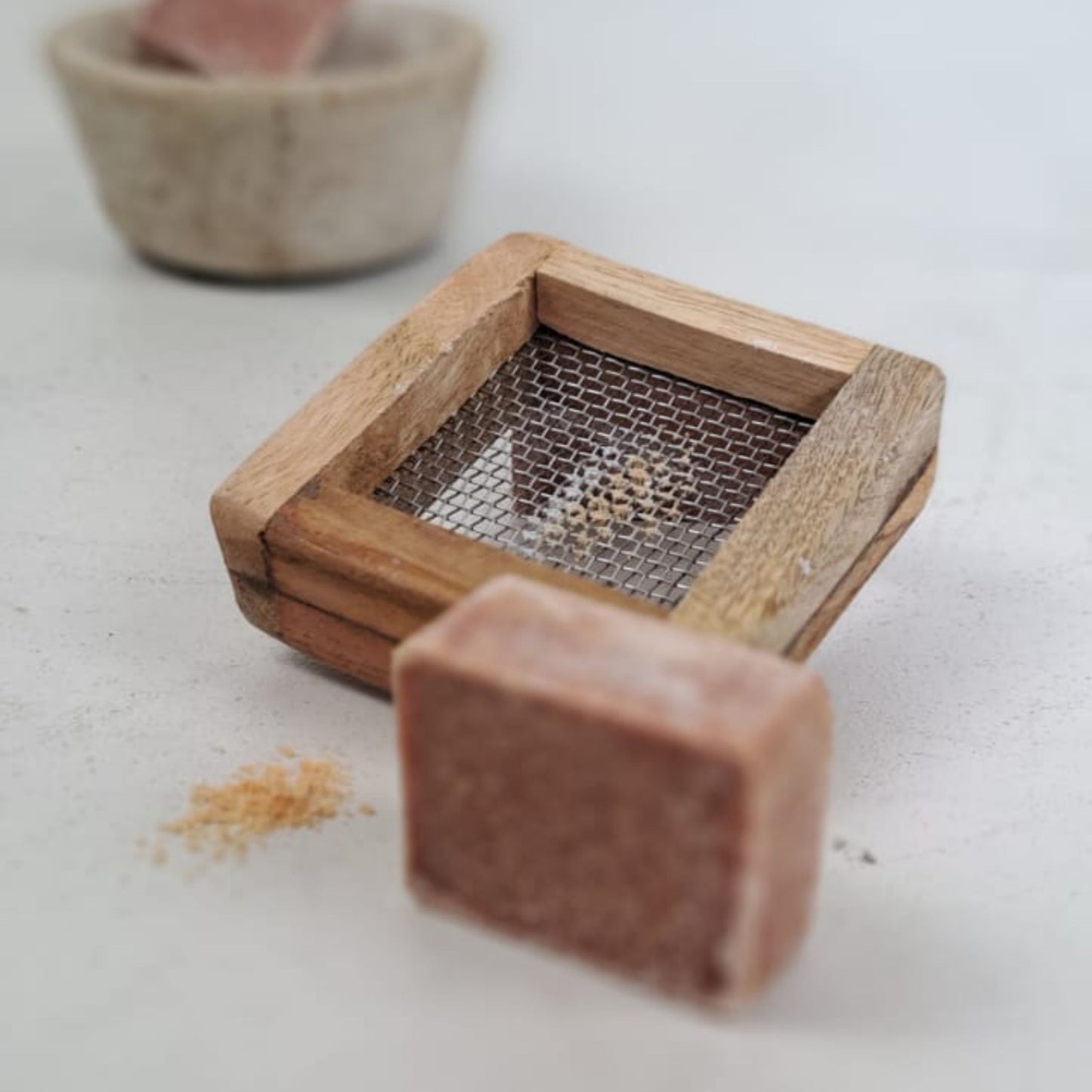 Wooden Mini Grater for Amber Cubes