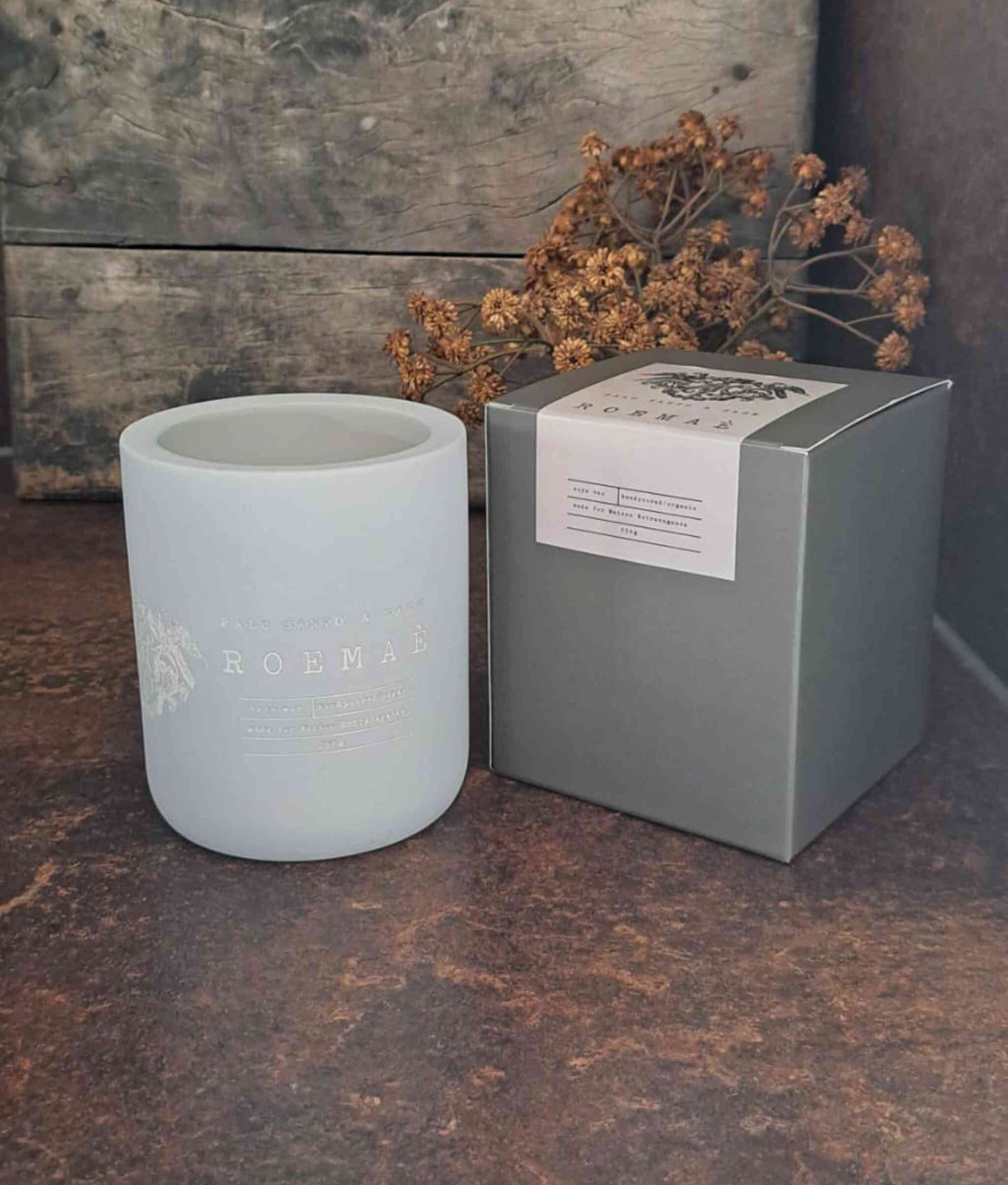 Signature scented Concrete Candle Tall